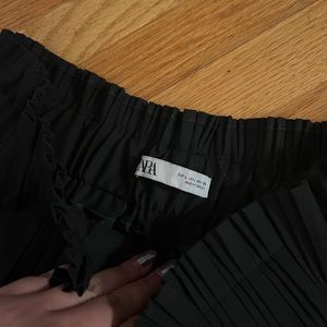 Zara black mini skort